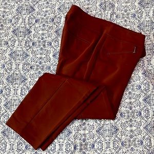 Ann Taylor Maroon Ankle pants